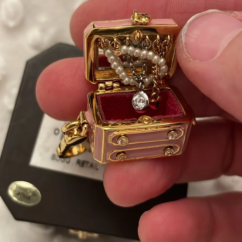 Vintage RARE jewelry box charm NIB YJRU1065 tagged box never been used - Picture 15 of 17